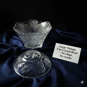 NEW - 2 Crystal Bowls; Imperial Brand MADE IN SLOWAKIA